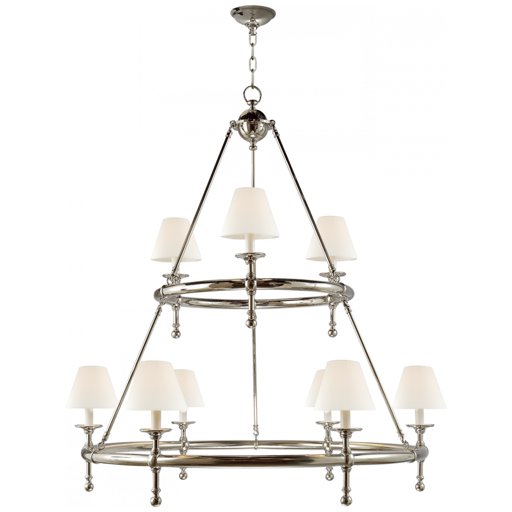 Classic Two-Tier Ring Chandelier