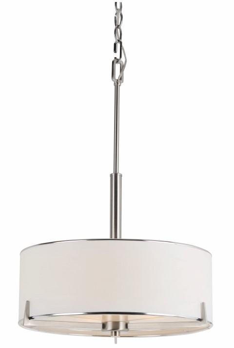 3LT PENDANT- WHITE SHADE-METAL