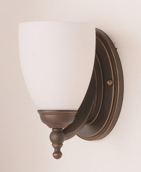 1 LT SCONCE - OPAL GLASS