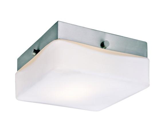 1 LT-HALOGEN FLUSHMOUNT-FROSTE