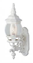 Trans Globe 4050 WH - Francisco 1-Light Outdoor Beveled Glass Coach Wall Lantern