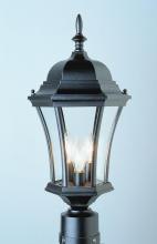 Trans Globe 4504 WH - Burlington 1-Light Metal and Glass Post Mount Lantern Head