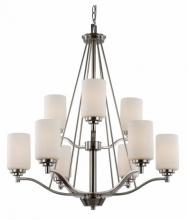 Trans Globe 70529 ROB - Mod Pod 9-Light Two Tier Glass Shaded Chandelier