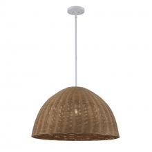 Trans Globe PND-2246 WH - Harmony 1 - Light Woven Pendant