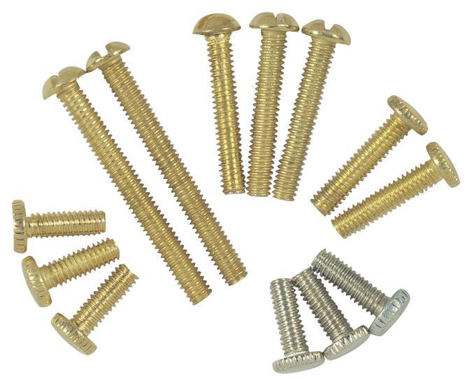 Thirteen Assorted Screws