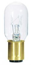 Westinghouse 372200 - 15W T7 Incandescent Clear D.C. Bayonet Base, 120 Volt, Card