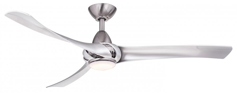 Droid LED Nickel Ceiling Fan