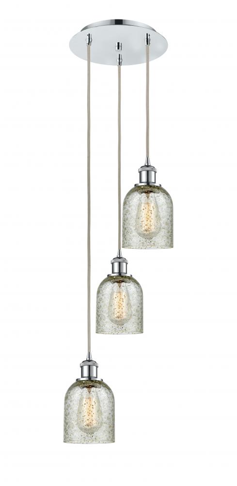 Caledonia - 3 Light - 12 inch - Polished Chrome - Cord Hung - Multi Pendant