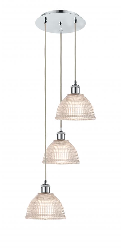 Arietta - 3 Light - 15 inch - Polished Chrome - Cord Hung - Multi Pendant