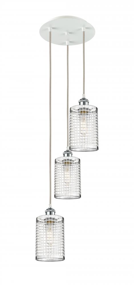 Nestbrook - 3 Light - 11 inch - White Polished Chrome - Cord hung - Multi Pendant