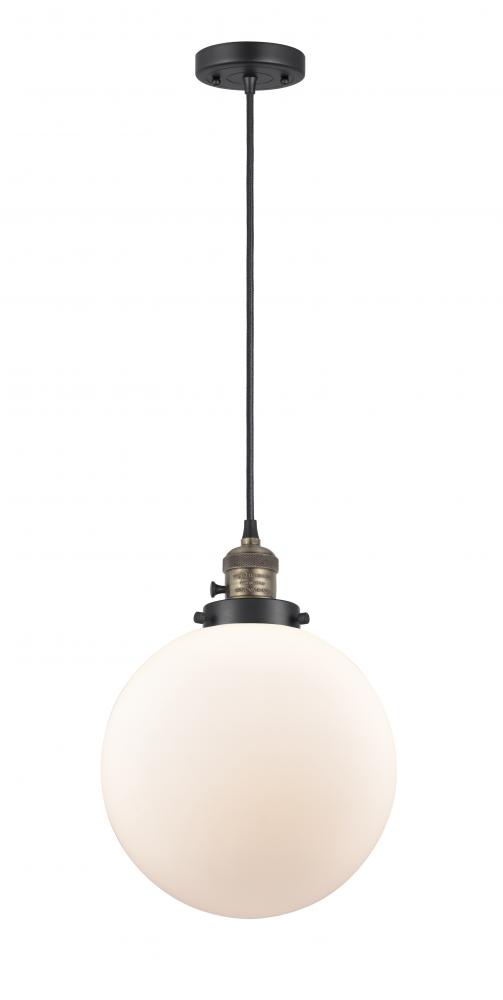 Beacon - 1 Light - 10 inch - Black Antique Brass - Cord hung - Mini Pendant