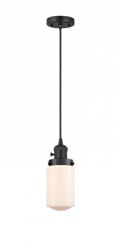 Dover - 1 Light - 5 inch - Matte Black - Cord hung - Mini Pendant