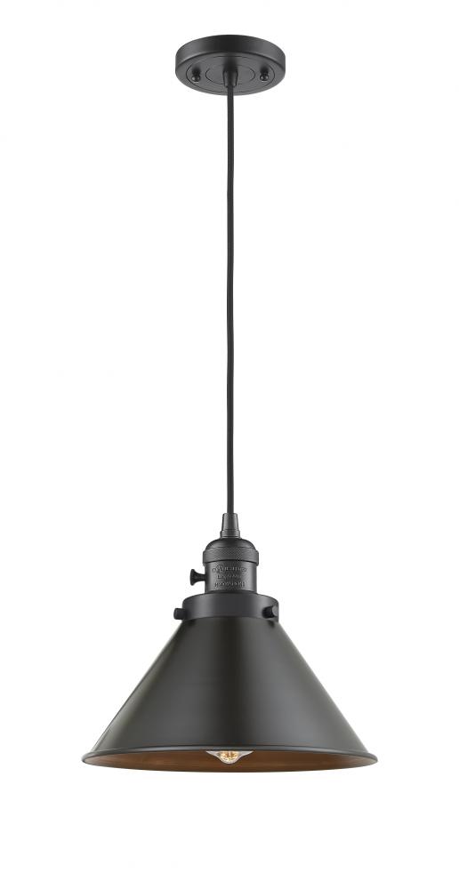 Briarcliff - 1 Light - 10 inch - Oil Rubbed Bronze - Cord hung - Mini Pendant