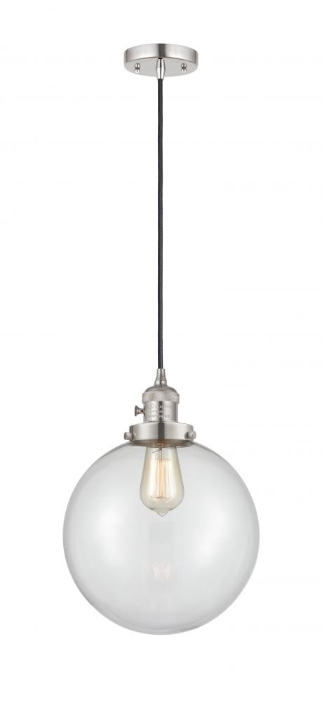 Beacon - 1 Light - 10 inch - Polished Nickel - Cord hung - Mini Pendant