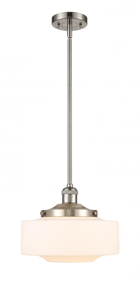 Bridgeton - 1 Light - 12 inch - Brushed Satin Nickel - Stem Hung - Mini Pendant