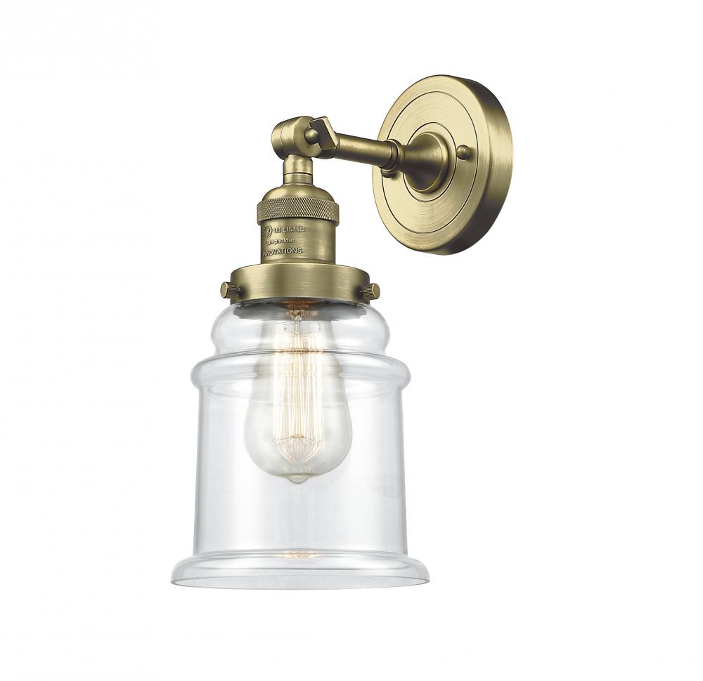 Canton - 1 Light - 7 inch - Antique Brass - Sconce