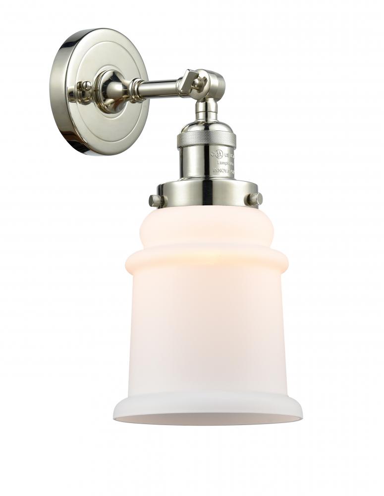 Canton - 1 Light - 7 inch - Polished Nickel - Sconce