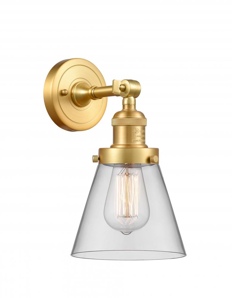 Cone - 1 Light - 6 inch - Satin Gold - Sconce