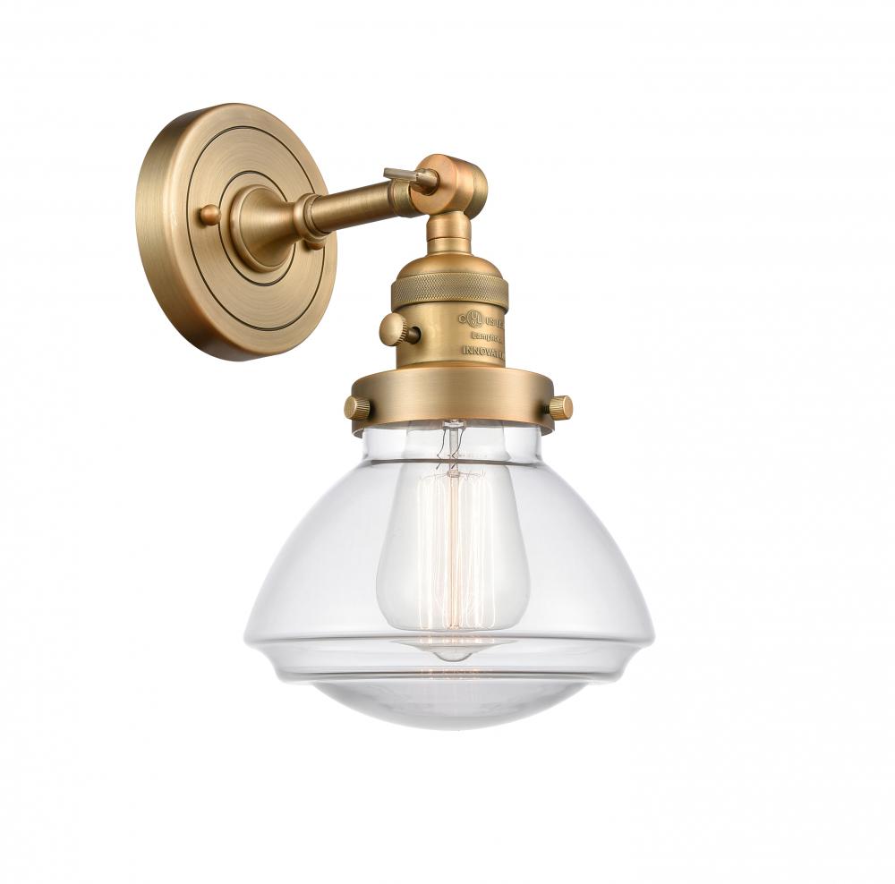 Olean - 1 Light - 7 inch - Brushed Brass - Sconce