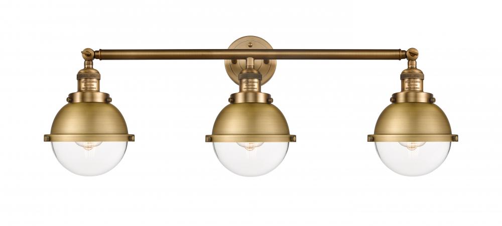 Hampden - 3 Light - 34 inch - Brushed Brass - Bath Vanity Light