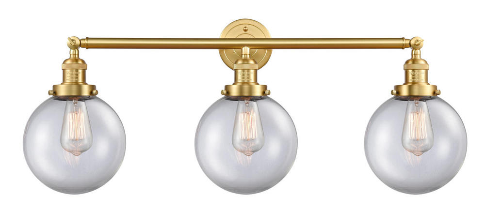 Beacon - 3 Light - 32 inch - Satin Gold - Bath Vanity Light