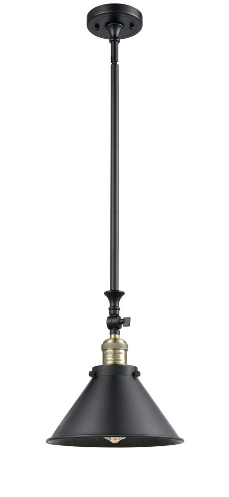 Briarcliff - 1 Light - 10 inch - Black Antique Brass - Stem Hung - Mini Pendant