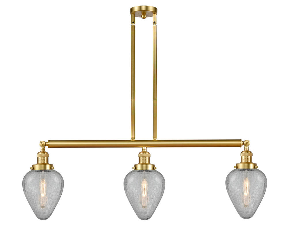 Geneseo - 3 Light - 38 inch - Satin Gold - Stem Hung - Island Light