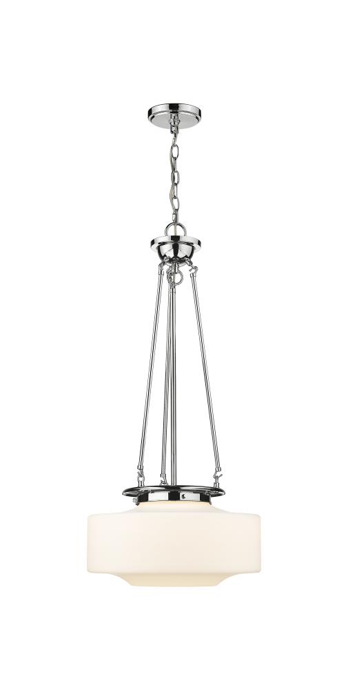 Bridgeton - 1 Light - 16 inch - Polished Chrome - Chain Hung - Pendant