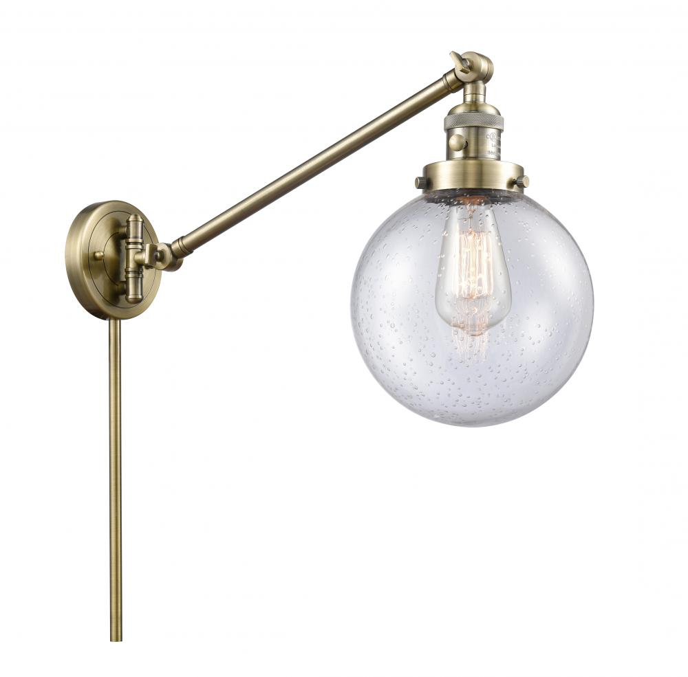 Beacon - 1 Light - 8 inch - Antique Brass - Swing Arm