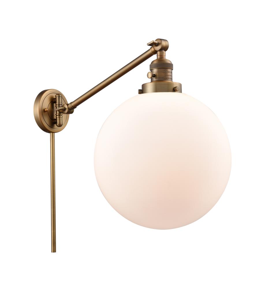 Beacon - 1 Light - 12 inch - Brushed Brass - Swing Arm