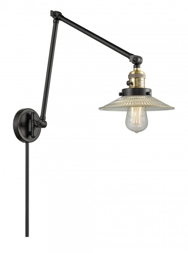 Halophane - 1 Light - 9 inch - Black Antique Brass - Swing Arm