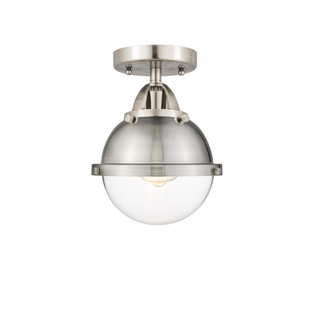 Hampden - 1 Light - 7 inch - Brushed Satin Nickel - Semi-Flush Mount