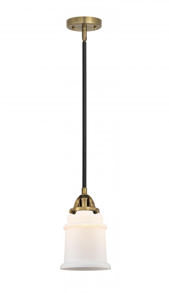 Canton - 1 Light - 6 inch - Black Antique Brass - Cord hung - Mini Pendant