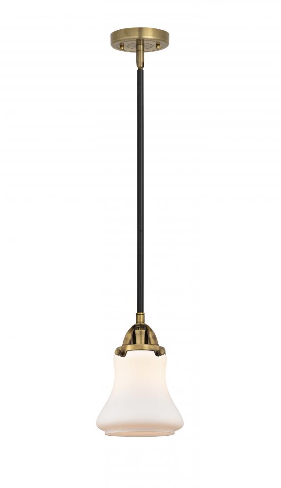 Bellmont - 1 Light - 6 inch - Black Antique Brass - Cord hung - Mini Pendant