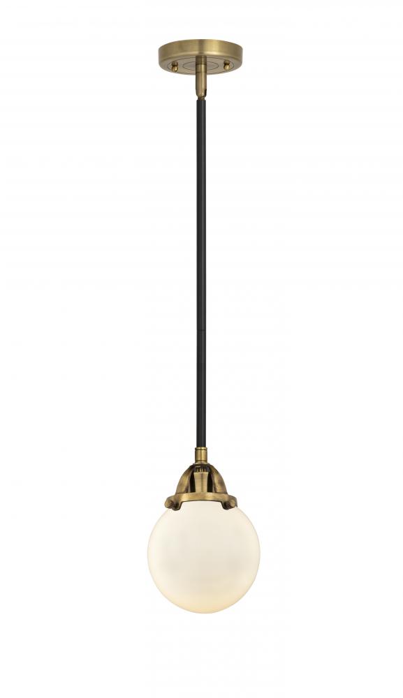 Beacon - 1 Light - 6 inch - Black Antique Brass - Cord hung - Mini Pendant