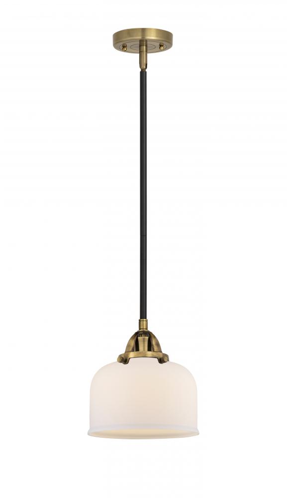 Bell - 1 Light - 8 inch - Black Antique Brass - Cord hung - Mini Pendant