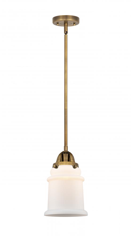 Canton - 1 Light - 6 inch - Brushed Brass - Cord hung - Mini Pendant