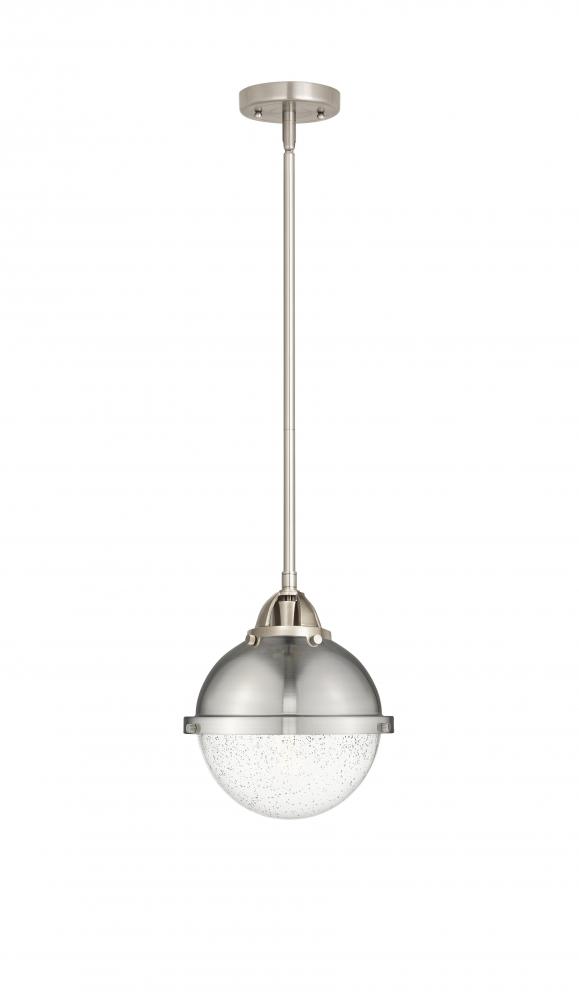 Hampden - 1 Light - 9 inch - Brushed Satin Nickel - Cord hung - Mini Pendant