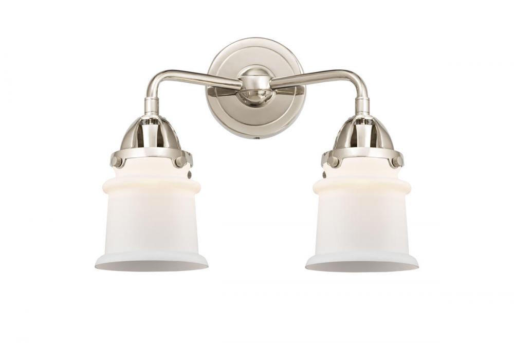 Canton - 2 Light - 13 inch - Polished Nickel - Bath Vanity Light