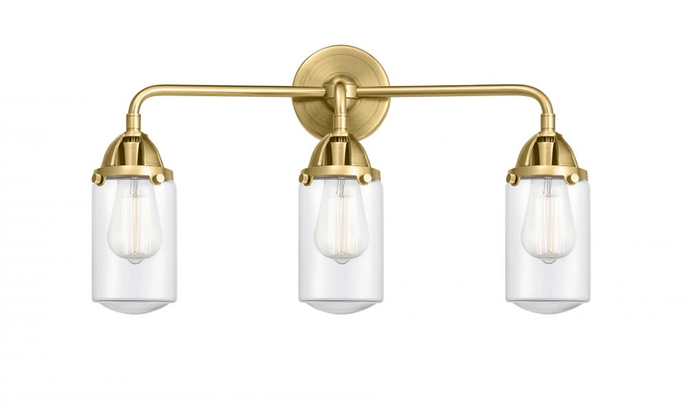 Dover - 3 Light - 23 inch - Satin Gold - Bath Vanity Light