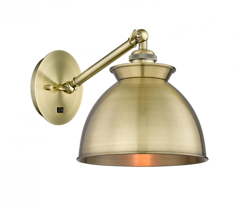 Adirondack - 1 Light - 8 inch - Antique Brass - Sconce