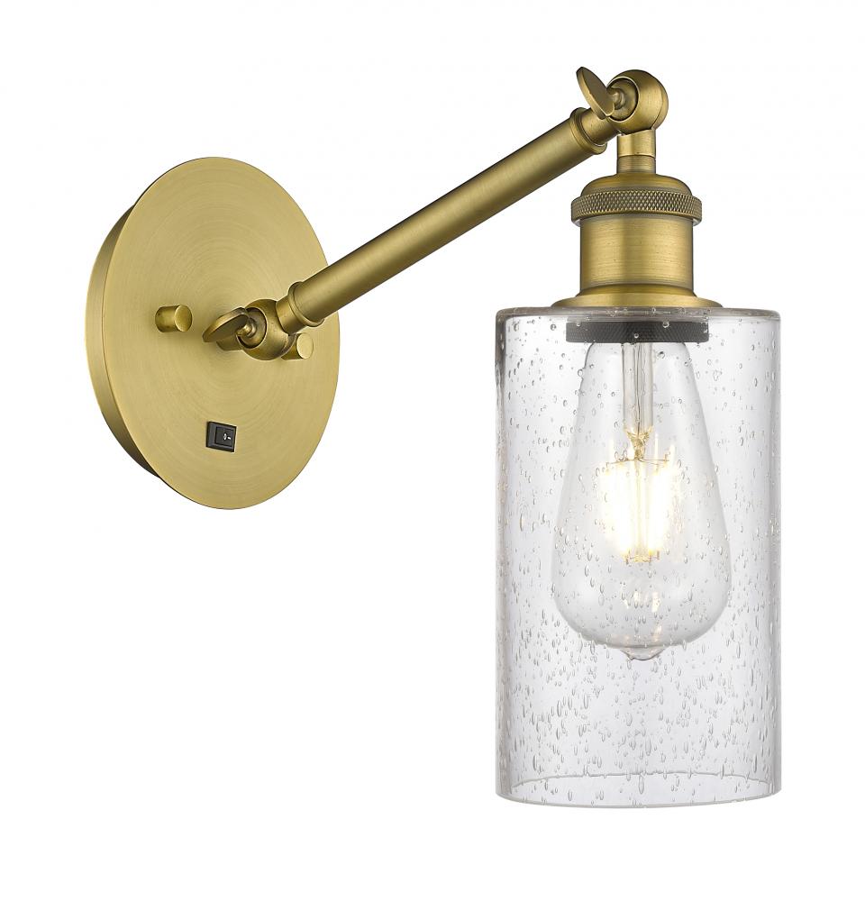 Clymer - 1 Light - 4 inch - Brushed Brass - Sconce