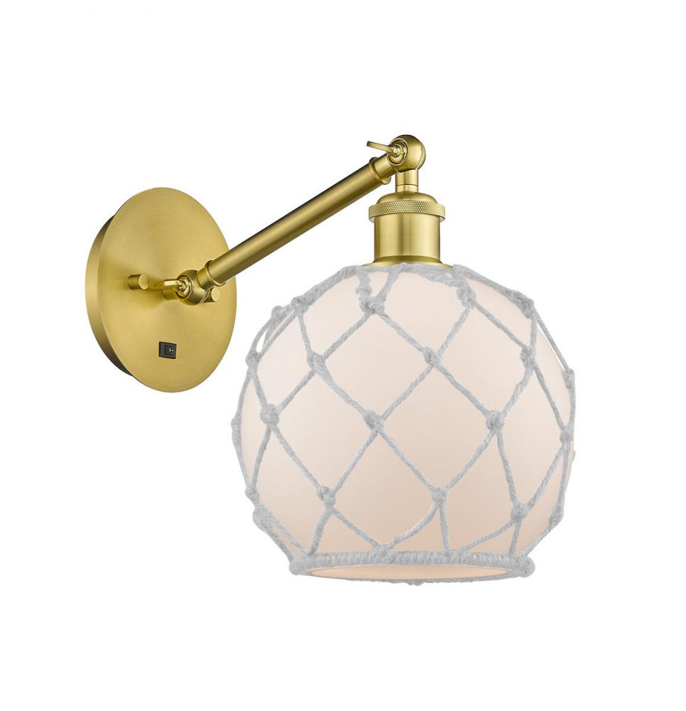 Farmhouse Rope - 1 Light - 8 inch - Satin Gold - Sconce