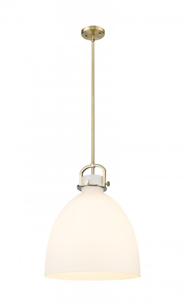 Newton Bell - 1 Light - 16 inch - Brushed Brass - Pendant