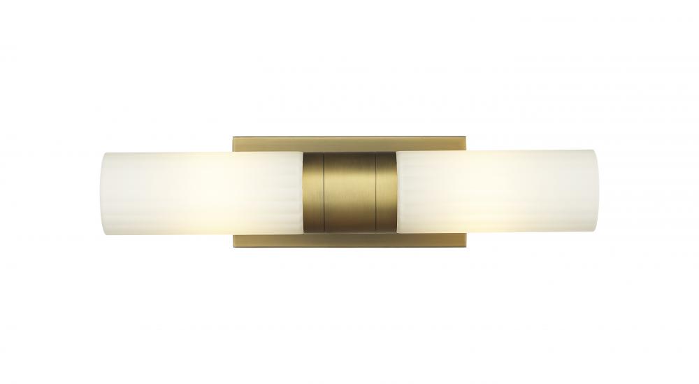 Empire - 2 Light - 5 inch - Brushed Brass - Bath Vanity Light