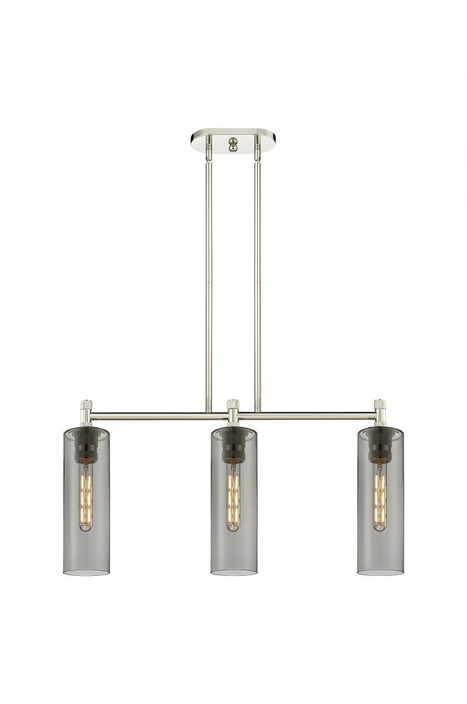 Crown Point - 3 Light - 31 inch - Polished Nickel - Island Light