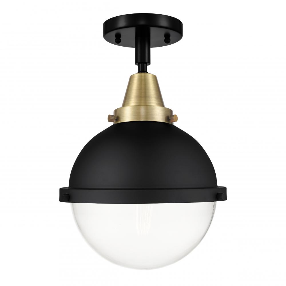 Hampden - 1 Light - 9 inch - Black Antique Brass - Flush Mount