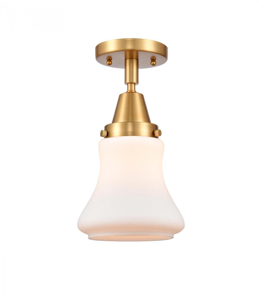 Bellmont - 1 Light - 6 inch - Satin Gold - Flush Mount