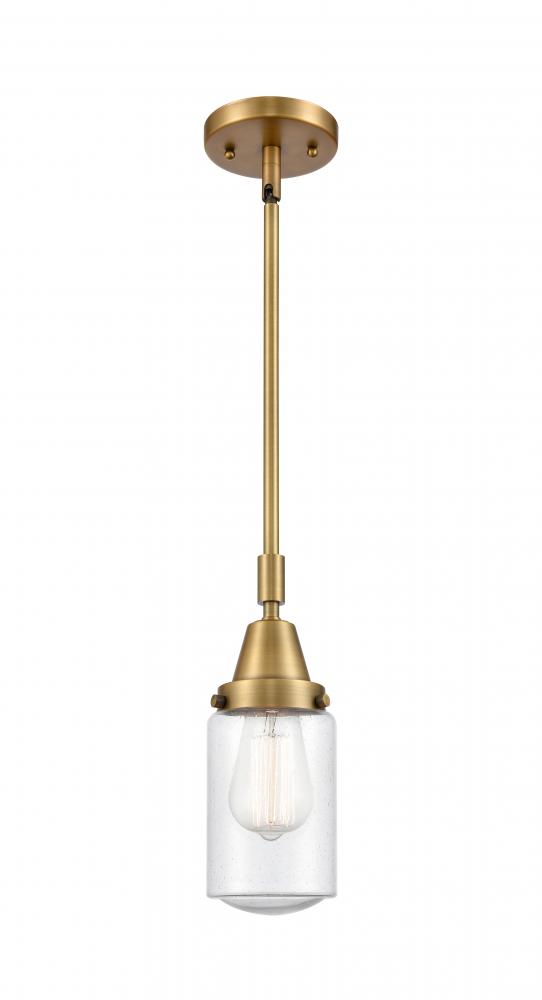 Dover - 1 Light - 5 inch - Brushed Brass - Mini Pendant