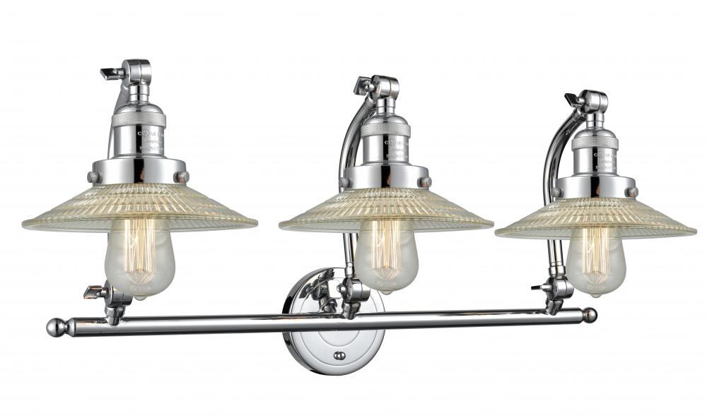 Halophane - 3 Light - 28 inch - Polished Chrome - Bath Vanity Light